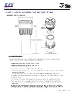 Water quality BWS BVC75 Installation & Operation Instructions preview