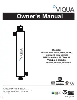 Water quality VIQUA VH150 Owner'S Manual preview