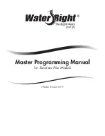 Water Right Sanitizer Plus Master Programming Manual preview