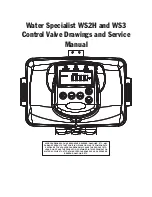 Water Specialist WS2H Service Manual предпросмотр