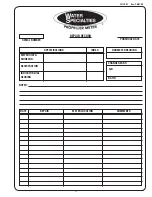 Предварительный просмотр 11 страницы Water Specialties Propeller meter ML03 Operation And Maintenance Manual