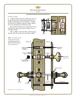 Preview for 2 page of Water Street Brass Privacy Escutcheon Installation