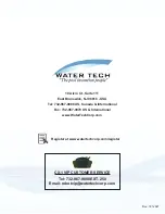 Preview for 28 page of Water Tech 77000RR Operator'S Manual