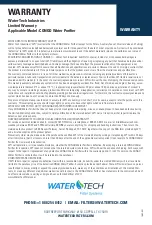 Preview for 12 page of Water Tech CONGO User Manual