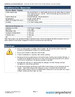 Preview for 4 page of Wateranywhere AAA-RO200W Manual For Installation, Operation And Maintenance