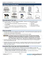 Preview for 6 page of Wateranywhere AAA-RO200W Manual For Installation, Operation And Maintenance