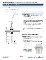 Preview for 9 page of Wateranywhere AAA-RO200W Manual For Installation, Operation And Maintenance