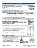 Preview for 11 page of Wateranywhere AAA-RO200W Manual For Installation, Operation And Maintenance