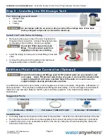 Preview for 12 page of Wateranywhere AAA-RO200W Manual For Installation, Operation And Maintenance