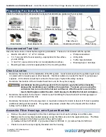 Preview for 6 page of Wateranywhere AAA-RO50PUVW Manual For Installation, Operation And Maintenance