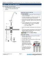 Предварительный просмотр 9 страницы Wateranywhere AAA-RO50PUVW Manual For Installation, Operation And Maintenance