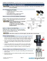 Preview for 10 page of Wateranywhere AAA-RO50PUVW Manual For Installation, Operation And Maintenance