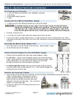 Preview for 11 page of Wateranywhere AAA-RO50PUVW Manual For Installation, Operation And Maintenance