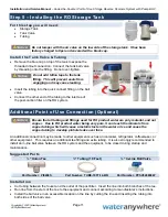 Preview for 12 page of Wateranywhere AAA-RO50PUVW Manual For Installation, Operation And Maintenance