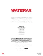 Preview for 6 page of Waterax B2X Quick Manual