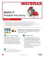 Preview for 1 page of Waterax MARK-3 Quick Manual