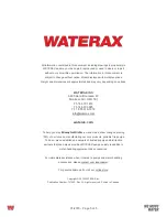 Preview for 5 page of Waterax MARK-3 Quick Manual