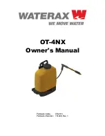 Waterax OT-4NX Owner'S Manual preview