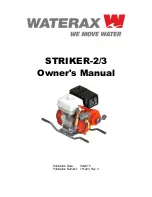 Waterax STRIKER-2/3 Owner'S Manual preview