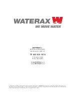 Preview for 30 page of Waterax Versax Owner'S Manual