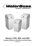 WaterBoss 700 Owner'S Manual And Installation Manual предпросмотр