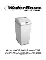 Preview for 1 page of WaterBoss 900IF Owner'S Manual And Installation Manual