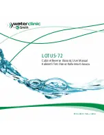 Предварительный просмотр 1 страницы WaterClinic LOTUS-72 User Manual