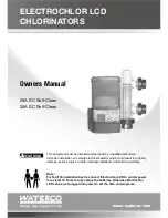 Waterco 25A Owner'S Manual предпросмотр