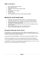 Preview for 3 page of Waterco Chemflo Plus User Manual