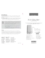 Waterco FINSBURY User Manual preview