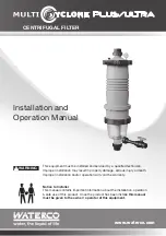 Waterco MultiCyclone12 Plus Installation And Operation Manual preview