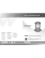 Waterco Opal Cartridge Filters Owner'S Manual preview