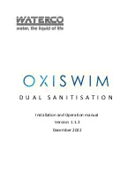 Waterco OXISWIM Installation And Operation Manual preview