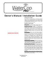 Preview for 1 page of WaterCop PRO Owners And Installation Manual