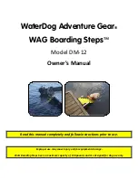 WaterDog Adventure Gear WAG Boarding Steps DM-12 Owner'S Manual preview