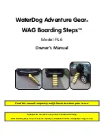 WaterDog Adventure Gear WAG Boarding Steps FS-6 Owner'S Manual предпросмотр