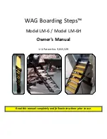 WaterDog Adventure Gear WAG Boarding Steps LM-6 Owner'S Manual preview