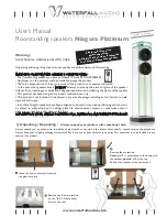 Preview for 1 page of Waterfall Audio Niagara Platinum User Manual