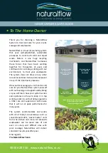 Preview for 12 page of Waterflow NZ Naturalflow Series Installation Instructions Manual