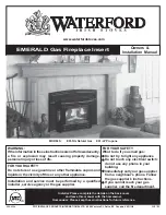 Preview for 1 page of Waterford EMERALD E61-LP Owners & Installation Manual