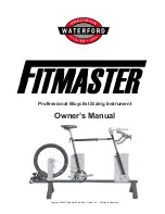 Preview for 1 page of Waterford FITMASTER Owner'S Manual