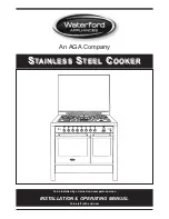 Waterford Stainless Stell Cooker Installation And Operating Manual preview