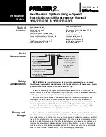 WaterFurnace AT019D Installation And Maintenance Manual preview