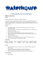 Waterhouse XC-SP003-FL40 User Manual Manual предпросмотр