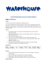 Waterhouse XC-SP006-FL35 User Manual Manual preview