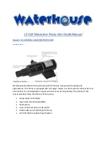 Preview for 1 page of Waterhouse XC-SP08301 User Manual Manual