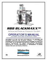 Waterite BLACKMAXX RB8 Operator'S Manual preview