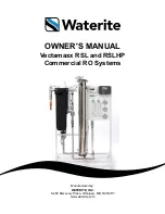 Waterite Vectamaxx RSL Owner'S Manual preview