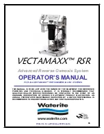 Waterite VECTAMAXX RSR Operator'S Manual preview