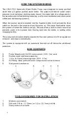 Preview for 2 page of Waterite VELO-FLO Installation And Owner'S Manual